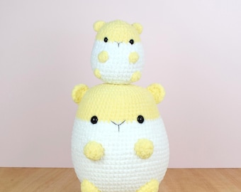 Schema all'uncinetto per i criceti Pom e Bollie. Crea i tuoi adorabili criceti. Solo schema amigurumi. Schema olandese e inglese. Peluche fai da te.