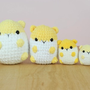 Schema all'uncinetto per "Pom the hamster 2.0". Crea il tuo adorabile criceto. Solo schema amigurumi. Schema olandese e inglese. Peluche criceto fai da te. immagine 7