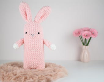 Small long bunny crochet pattern. Make your own cute amigurumi long bunny. Crochet pattern only, available in English. DIY bunny crochet