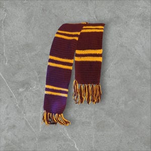 Made to order handmade crocheted,  Harry Potter upperclassmen scarf