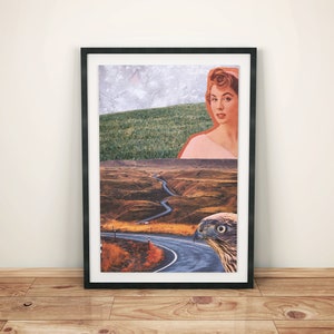 Crossroads | print | unique digital design | designsbysmok | bedroom office man-cave | gift idea | a4