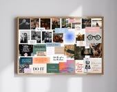 Vision Board Vorlage Canva A3 | Digitales Vision Board PDF zum Ausdrucken | Ziele visualisieren | Sofort-Download | Jahresplanung
