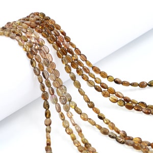 AA Quality Tourmaline Smooth Oval Beads, Natural Tourmaline Beads, Tourmaline Smooth Gemstone Beads, Tourmaline Plain Oval Beads, SKU1637