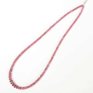 Rubellite Pink Tourmaline Smooth Rondelle Beads, Rubellite Smooth Beads, Rubellite Rondelle Beads, Rubellite Jewelry Making Beads, SKU2254