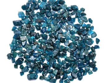 Natural Neon Apatite Rough Loose Gemstone, 6 mm To 12 mm, Apatite Rough Gemstone, Neon Apatite Organic Loose, Loose Gemstone Rough, SKU381