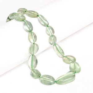 Grüne Fluorit Nuggets Perlen, 9x12 mm bis 13x26,5 mm, Grüne Fluorit Nuggets Perlen, Fluorit Schmuckherstellung Perlen, SKU2034