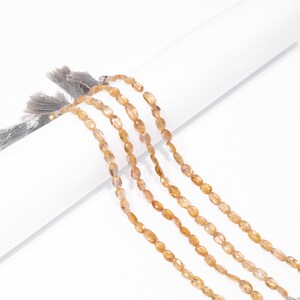 AA Quality Imperial Topaz Faceted Oval Beads Briolettes, Topaz Oval Beads, Topaz Faceted Beads, Topaz Jewelry Making Beads, SKU2351