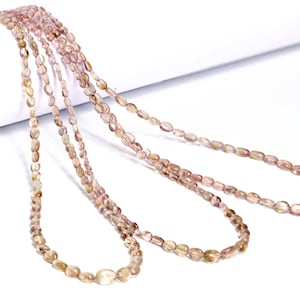 AA Quality Tourmaline Smooth Oval Beads, Natural Tourmaline Oval Beads, Plain Tourmaline Oval Beads, Tourmaline Gemstone Beads, SKU1646
