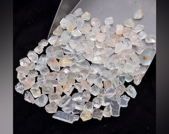White Topaz Raw Stone Beads, Topaz Loose Beads Gemstone, Top Quality Topaz Jewelry Beads, (SKU536)