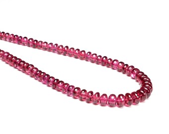 AAA Quality Rhodolite Garnet Smooth Rondelle Beads, Rhodolite Garnet Rondelle Beads, Smooth Rhodolite Garnet Jewelry Making Beads, SKU1970