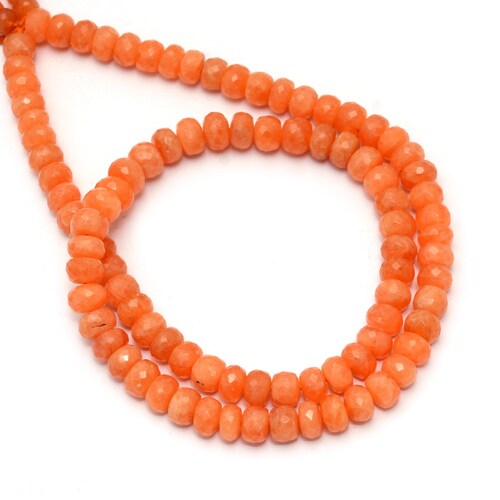AA shops Quality Triplite Faceted Rondelle Beads, Faceted Rondelle Triplite Mala Beads, Natural Triplite Faceted Beads, Gemstone Beads, SKU1519