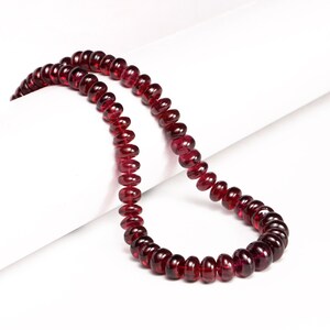 AA Quality Reddish Rhodolite Garnet Smooth Rondelle Beads, Rhodolite Garnet Rondelle Beads, Rhodolite Garnet Jewelry Making Beads, SKU2014