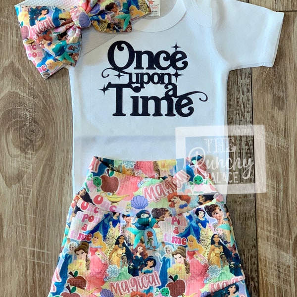 Once Upon a Time Baby Full Outfit Set / Toddler Full Outfit Set / Trendy Baby Clothes / Disney Baby Clothing Set