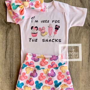 Disney Macaroons  Baby and Toddler Complete Outfit/ Baby Trendy Outfit / Trendy Toddler Outfit / Disney Baby Outfit