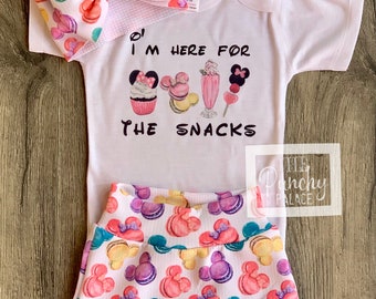 Disney Macaroons  Baby and Toddler Complete Outfit/ Baby Trendy Outfit / Trendy Toddler Outfit / Disney Baby Outfit