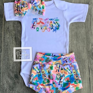 Baby Full Outfit Set / Toddler Full Outfit Set / Trendy Baby Clothes / Tiki Room Disney Baby Clothing Set