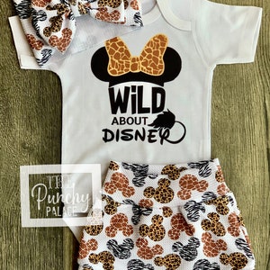 Baby Full Outfit Set / Toddler Full Outfit Set / Trendy Baby Clothes /  Disney Animal Kingdom Wild About Disney Baby Clothing Set