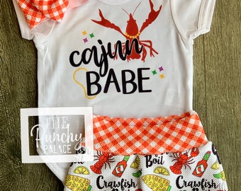 Baby Full Outfit Set / Toddler Full Outfit Set / Trendy Baby Clothes / Cajun Baby Clothing Set