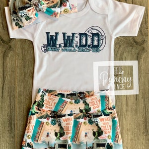 Baby Full Outfit Set / Toddler Full Outfit Set / Trendy Baby Clothes / What Would Dolly Do Western Baby Clothing Set