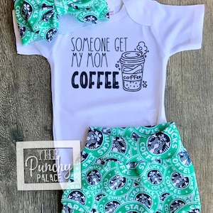 Baby Full Outfit Set / Toddler Full Outfit Set / Trendy Baby Clothes / Starbucks Baby Clothing Set