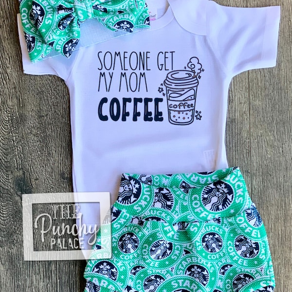 Baby Full Outfit Set / Toddler Full Outfit Set / Trendy Baby Clothes / Starbucks Baby Clothing Set