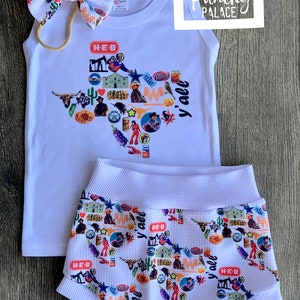 Baby Full Outfit Set / Toddler Full Outfit Set / Trendy Baby Clothes /  Designer Baby Clothing / Texas Things Baby Clothing Set