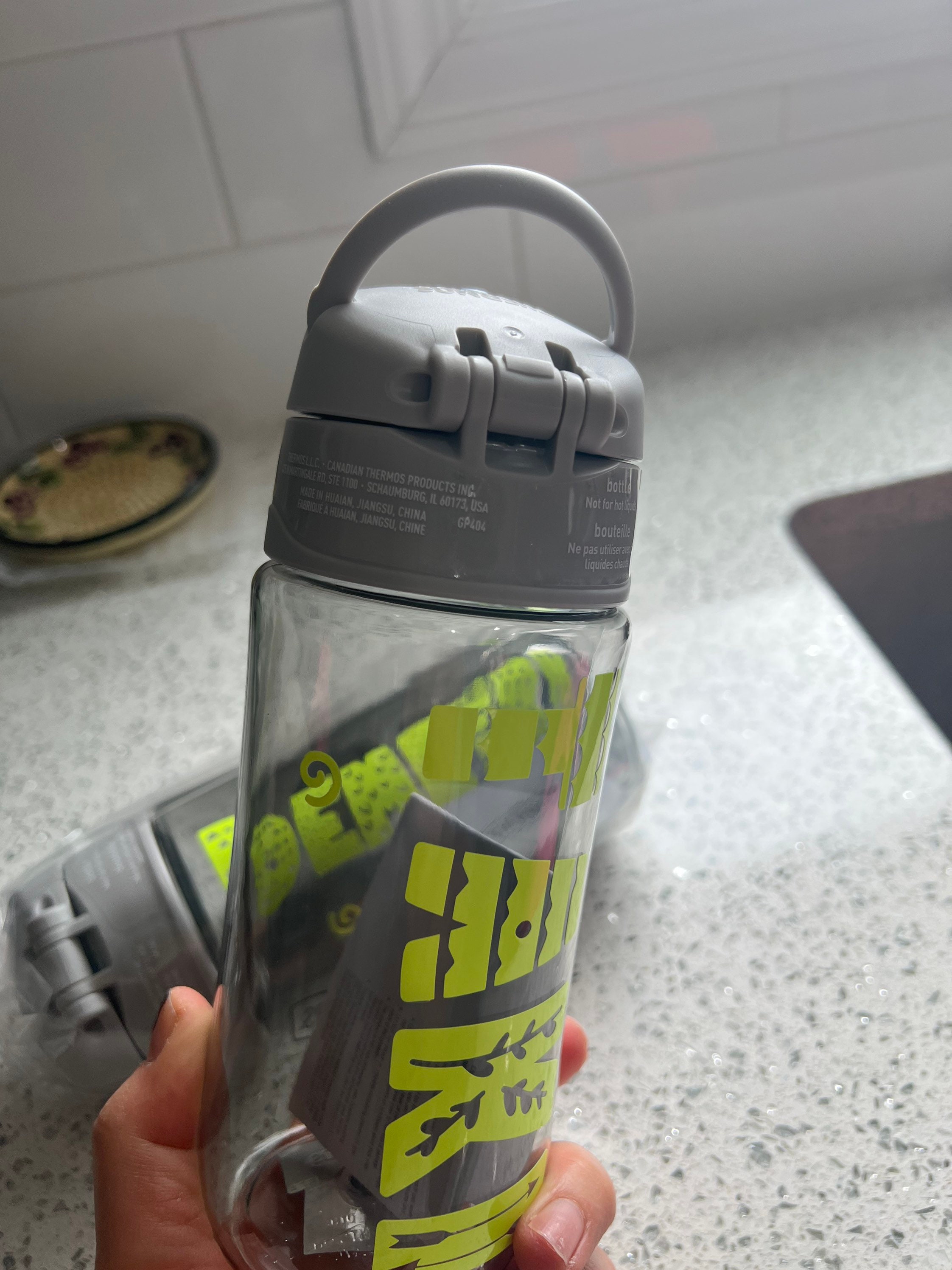Gray to Blue - Color-Changing Kids Water Bottle