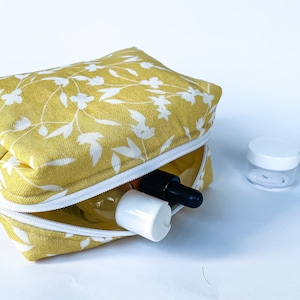 Beauty case per organizzare cosmetici e trucchi / Piccolo beauty case da viaggio / Custodia in tessuto