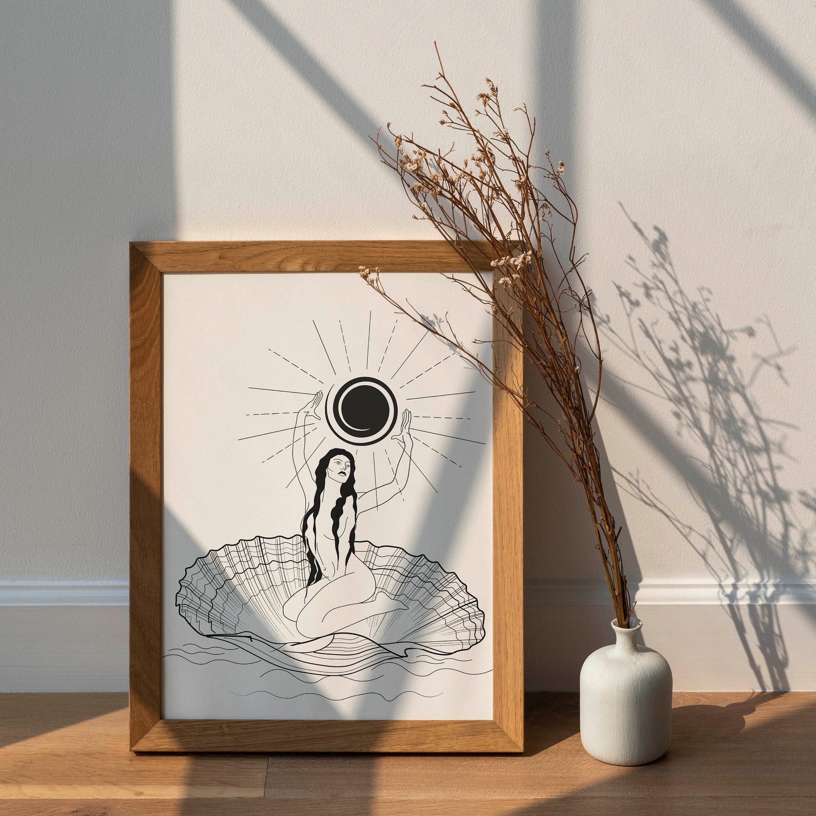 Venus in Shell: Downloadable Art Digital Download Pintable - Etsy