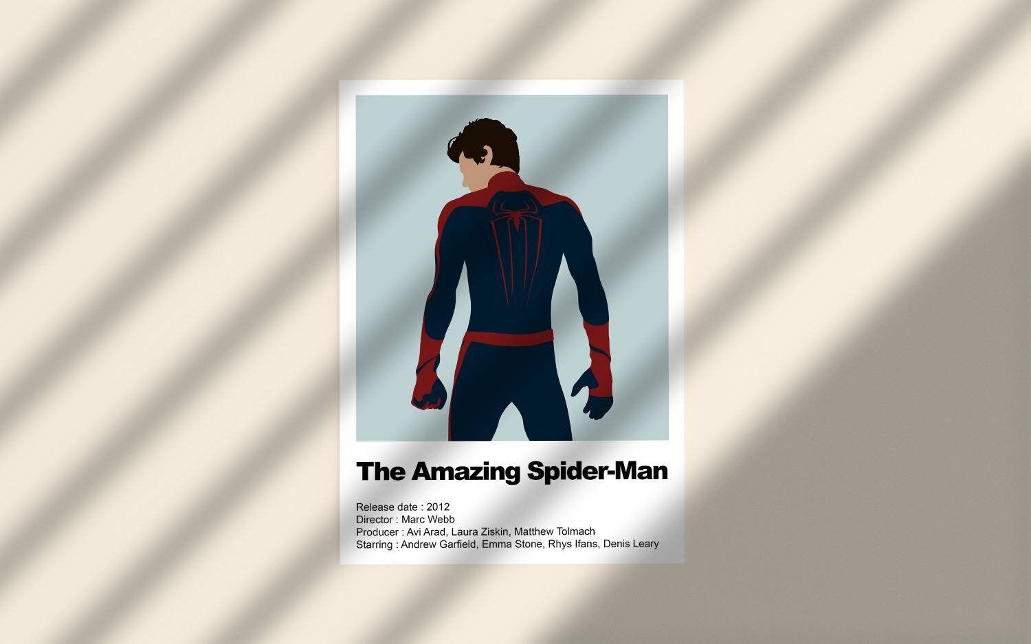 Affiche Du Film The Amazing Spiderman Pour Decoration Minimaliste