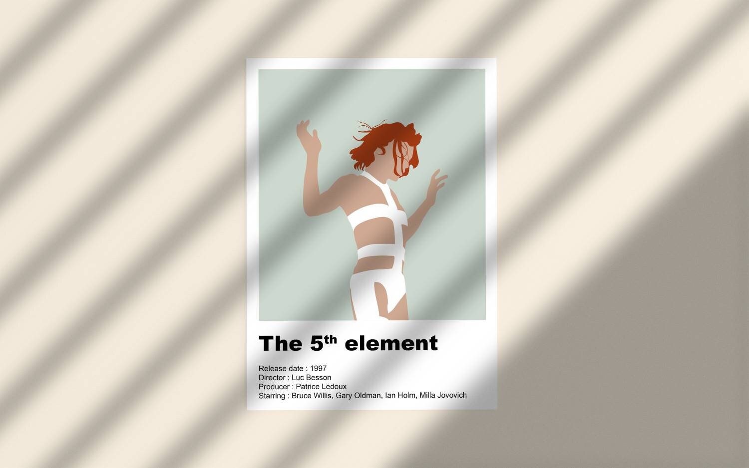 Affiche Du Film Le 5Eme Element Pour Decoration Minimaliste