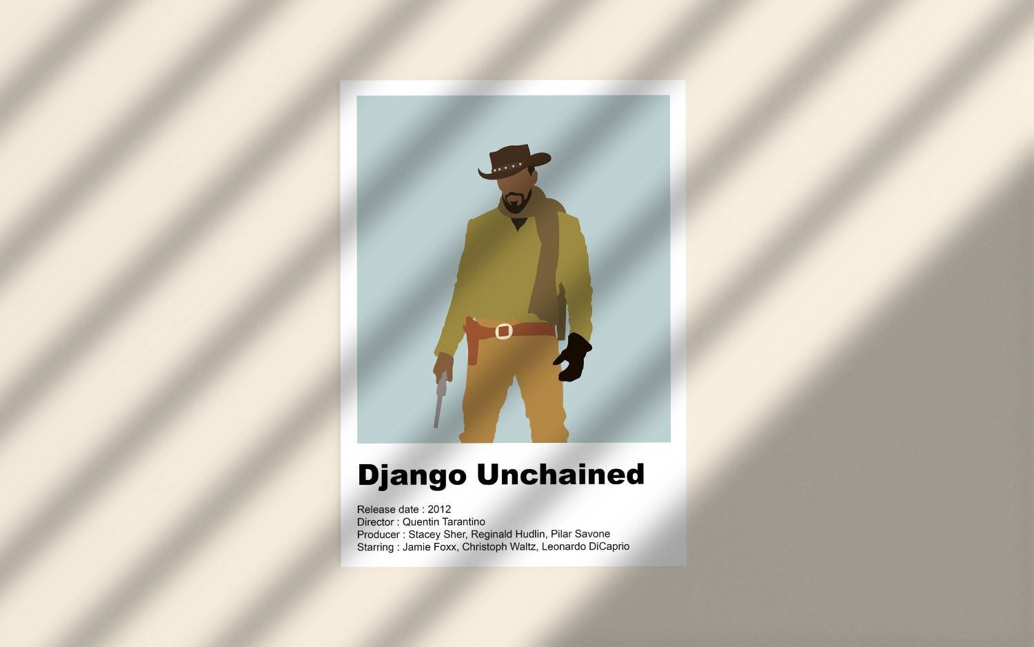 Affiche Du Film Django Pour Decoration Minimaliste
