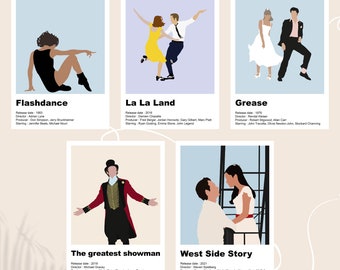 Affiches de films MUSICALS  pour decoration minimaliste