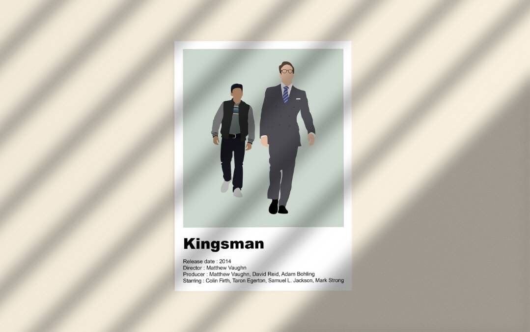 Affiche Du Film Kingsman Pour Decoration Minimaliste