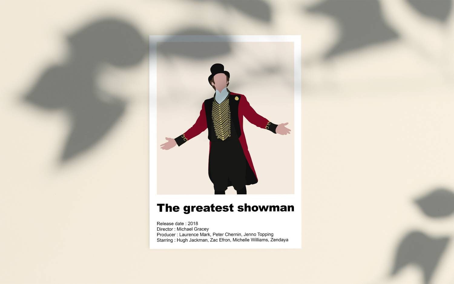 Affiche Du Film The Greatest Showman Pour Decoration Minimaliste