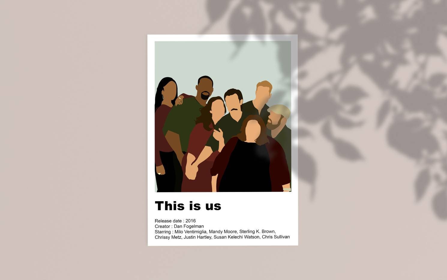 Affiche de La Serie This Is Us Pour Decoration Minimaliste