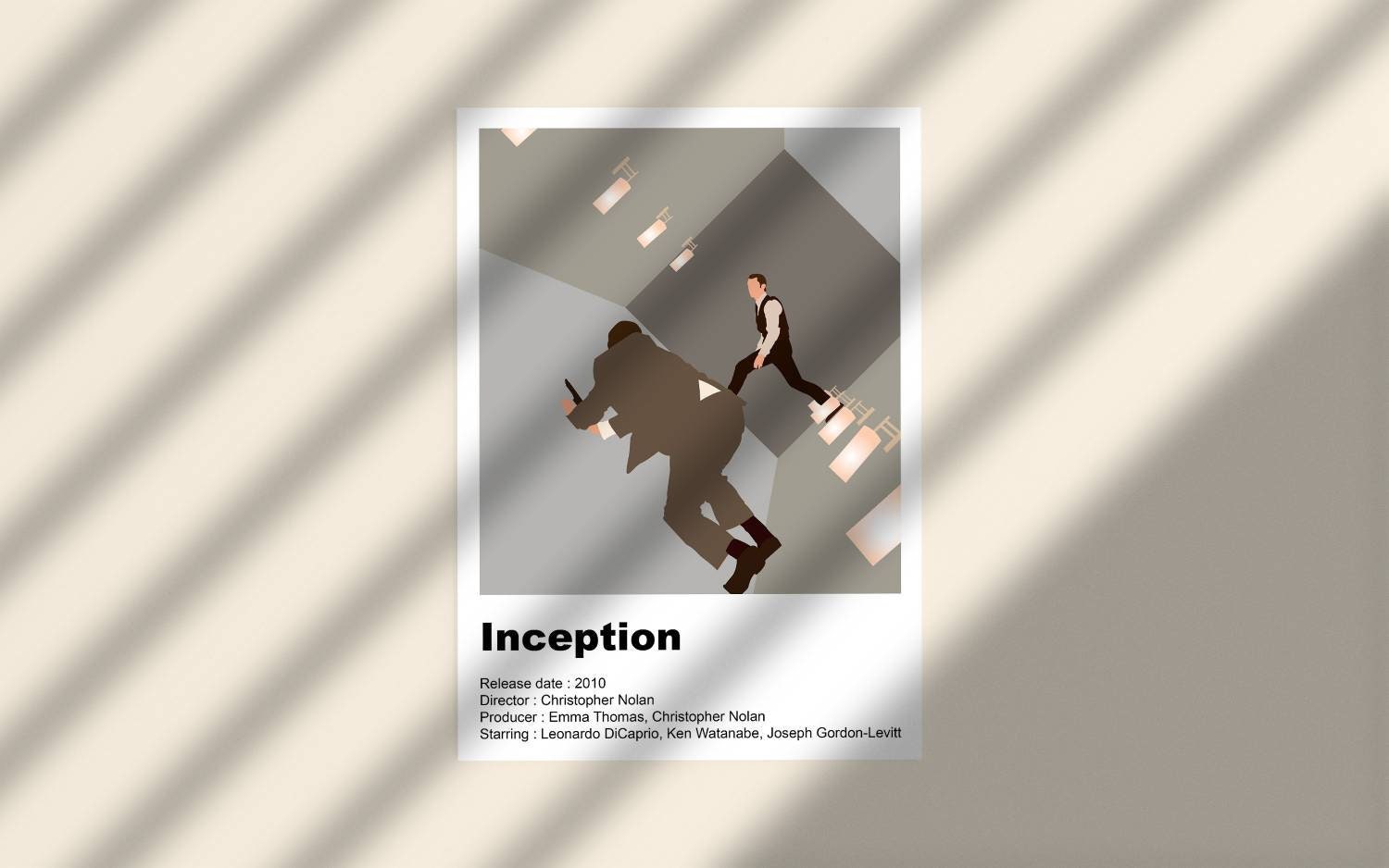 Affiche Du Film Inception Pour Decoration Minimaliste
