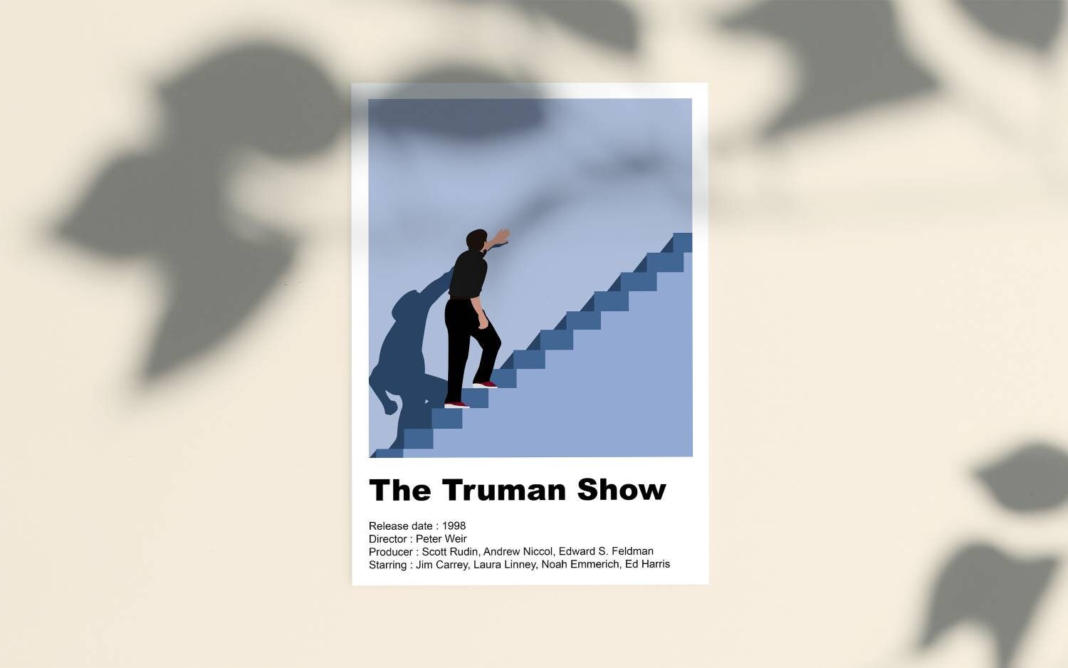 Affiche Du Film The Truman Show Pour Decoration Minimaliste