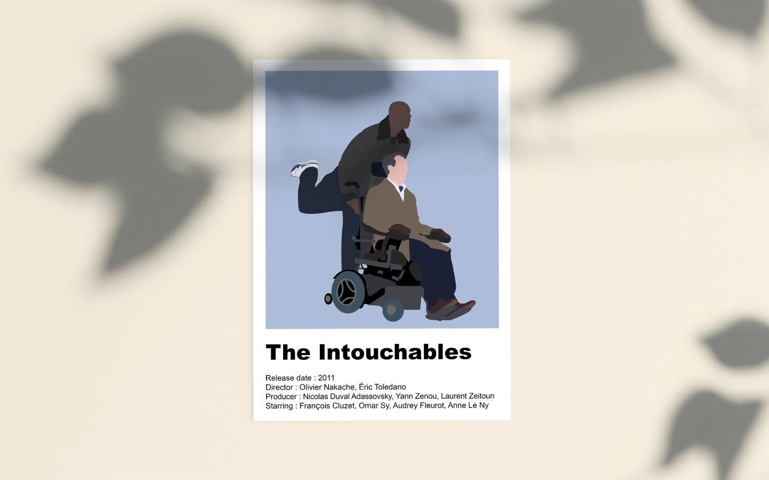 Affiche Du Film Intouchables Pour Decoration Minimaliste