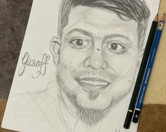 Customised pencil drawing potrait