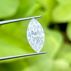 Moissanite Diamond Certified  Loose stone White Moissanite Marquise Cut Stone VVS1 Faceted Moissanite For Jewelry Making 2x4mm to 7x14mm