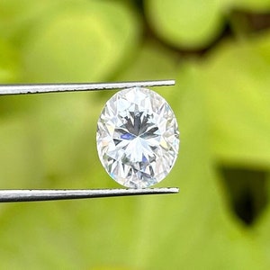 Moissanite Diamond Certified Loose stone White Moissanite Oval Cut Stone VVS1 Faceted Moissanite For Jewelry Making 2x3mm to 10x14mm