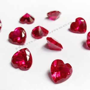 Zirkonia AAA Qualität Zirkonia Herzform Rubin Pink Farbe CZ Lose Steine (2 mm-8 mm) Cubic Zirconia
