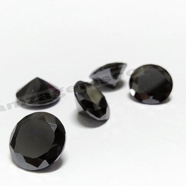 Black Cubic Zirconia Loose Stones - Etsy
