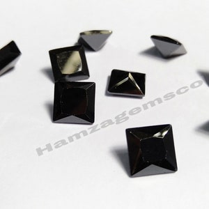 Cubic Zirconia AAA Quality Cubic Zirconia Square shape Black Color CZ Loose Stones (2mm - 10mm) Cubic Zirconia