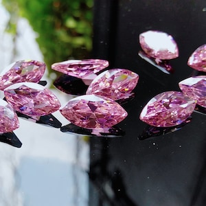 Cubic Zirconia AAA Quality Cubic Zirconia Marquise Shape Pink Color CZ Loose Stones (1x3mm to 7x14mm)