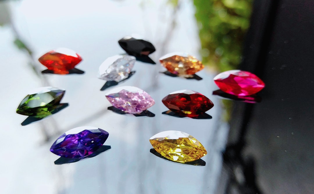 Cubic Zirconia AAA Quality Cubic Zirconia Marquise Shape 10 Multi ...