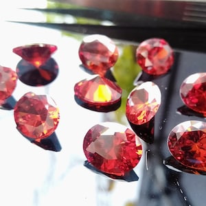 AAA Quality Cubic Zirconia Oval Shape Garnet Red Color CZ Loose Stones (2x4mm - 15x20mm) Zirconia