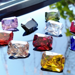 Cubic Zirconia AAA Quality Cubic Zirconia Octagon shape 10 Multi-Colors CZ Loose Stones (2x4mm to 12x16mm) zirconia
