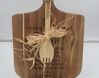 Cutting Board & Spoon Combo
